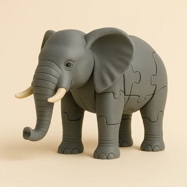 elefante Kit Puzzle 3D Interattivi – Animali, Pianeti e Dinosauri