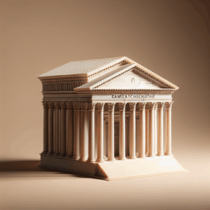 Riproduzione 3D del Pantheon di Roma – Modello Architettonico Dettagliato