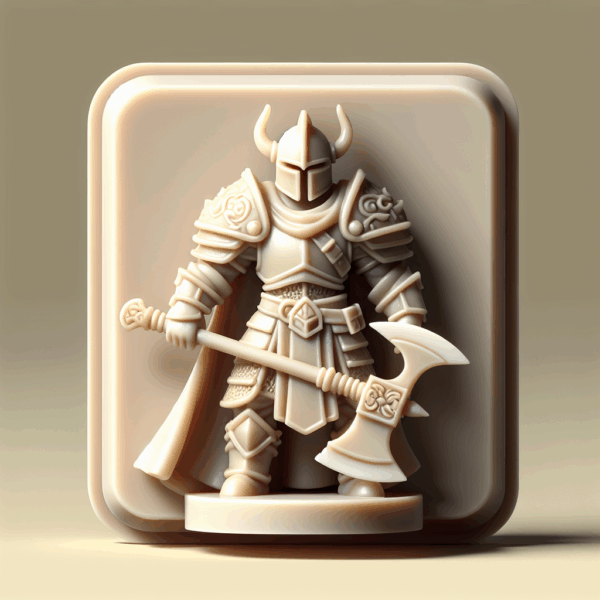 img-4Ltut1uQTgs1NjpK8TP1xp5S.png Mini Figura 3D Fantasy da Dipingere – Guerriero con Ascia