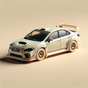 Modellino 3D Auto da Rally Subaru Impreza – Collezione e Display Personalizzato