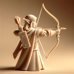 Mini Figura 3D da Dipingere – Arciere Elfico