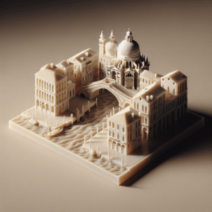 Modello 3D Venezia con Canali e Ponti – Stampa di Precisione su Misura