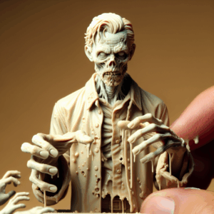 Mini Figura 3D Horror da Pitturare – Zombie Realistico
