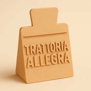 Porta-Comanda Clip 3D Personalizzato – HORECA & Ristorazione